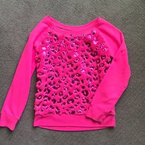 Justice Metallic Sweatshirt sz 7